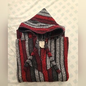 Striped Hoodie Baja Jacket Sweater